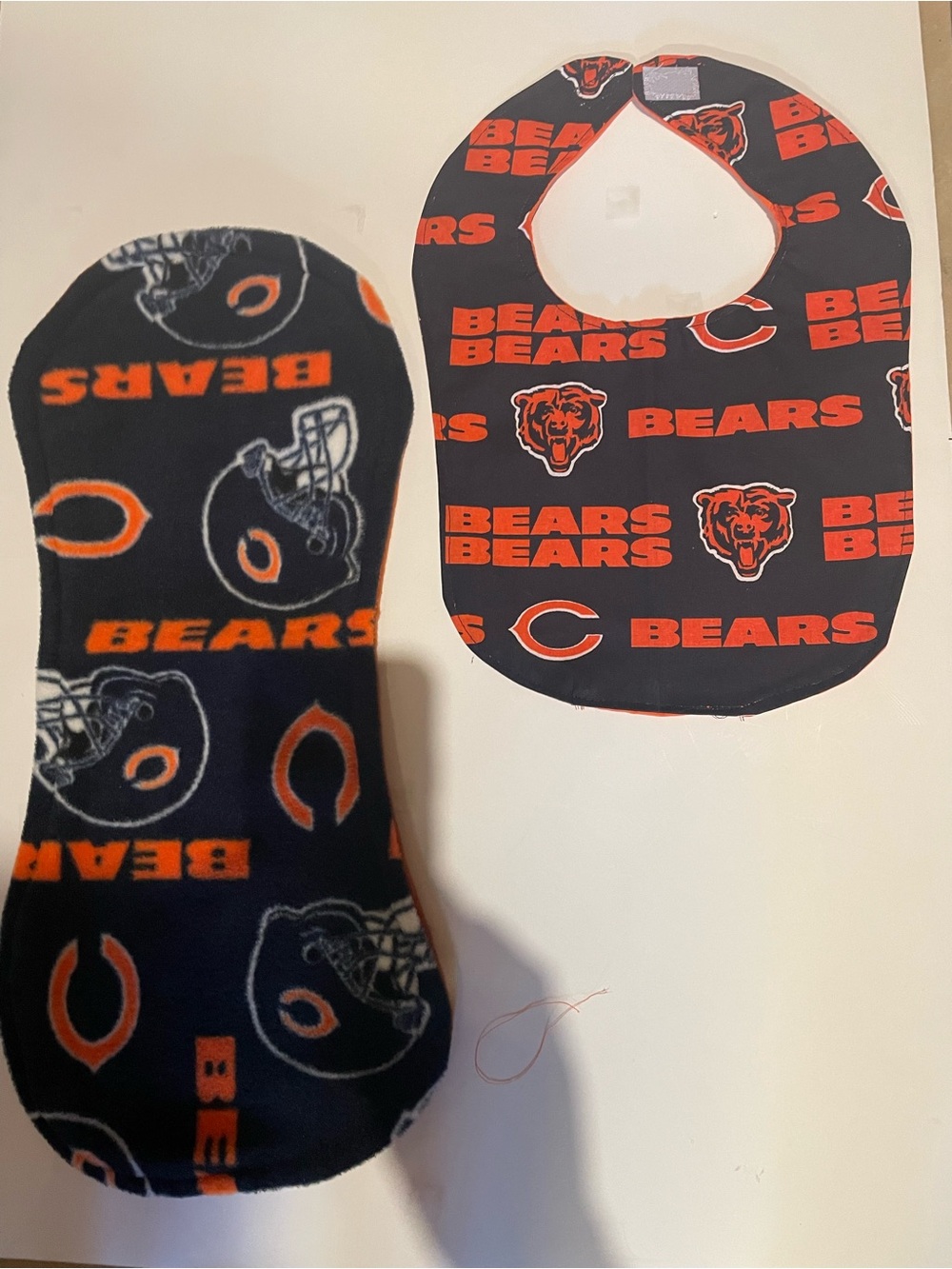 Chicago Bears Baby Bib & Burp Cloth Set - Navy/Orange